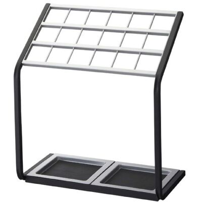 YAMAZAKI 6295 UMBRELLA Umbrella Stand with 18 Slots, Steel, Minimalist, 45 x 24 x 50 cm YAMAZAKI 6295 UMBRELLA Umbrella Stand with 18 Slots, Steel, Minimalist, 45 x 24 x 50 cm