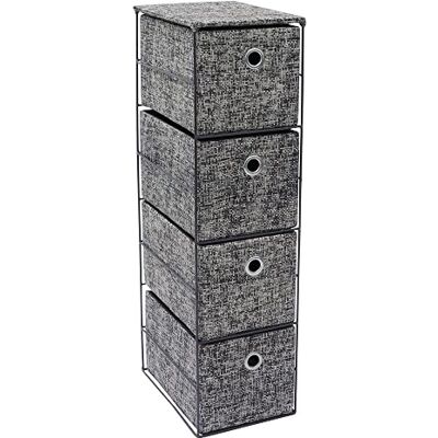JVL Urban Paper 4 Drawer Storage Unit - Storage Unit JVL Urban Paper 4 Drawer Storage Unit - Storage Unit