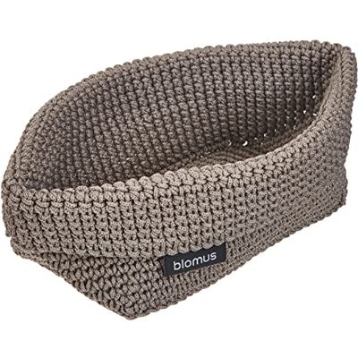 blomus Crochet Basket 68887 Crochet Basket Taupe L blomus Crochet Basket 68887 Crochet Basket Taupe L
