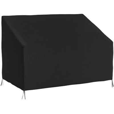 Outsunny 600D Oxford Cloth Furniture Cover, 140L x 84W x 56/94H cm, Black 2 Seater Sofa Protector, Sofa Cover, Garden Patio, Outdoor, Waterproof Outsunny 600D Oxford Cloth Furniture Cover, 140L x 84W x 56/94H cm, Black 2 Seater Sofa Protector, Sofa Cover, Garden Patio, Outdoor, Waterproof