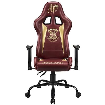 Subsonic Harry Potter Gaming Chair Pro Hogwarts Red Official Licence Adult Official Harry Potter Pro adult & teen gamer chair — Hogwarts Red, 8cm HD foam, 135° reclining & 3D adjustable armrests. Subsonic Harry Potter Gaming Chair Pro Hogwarts Red Official Licence Adult Official Harry Potter Pro adult & teen gamer chair — Hogwarts Red, 8cm HD foam, 135° reclining & 3D adjustable armrests.
