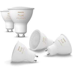 Philips White Ambiance GU10 LED Spotlight 5-Pack (400lm), dimmable LED Lamps for The Hue Lighting System with All Shades of White, Smart Light Control via Voice and app Philips White Ambiance GU10 LED Spotlight 5-Pack (400lm), dimmable LED Lamps for The Hue Lighting System with All Shades of White, Smart Light Control via Voice and app