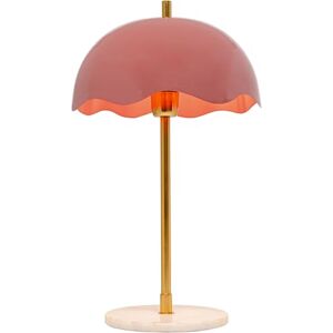 KARE Design Table Lamp Lia, Pink, Metal, Marble Base, Bedside Lamp, Elegant Lighting, Room Decor, Bedroom, Living Room, Bulb Not Included, 50 x 30 x 30 cm (H/W/D) KARE Design Table Lamp Lia, Pink, Metal, Marble Base, Bedside Lamp, Elegant Lighting, Room Decor, Bedroom, Living Room, Bulb Not Included, 50 x 30 x 30 cm (H/W/D)
