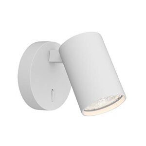 Astro Ascoli Single Switched, Indoor Reading Light (Textured White) LED GU10 - Smart Bulb Compatible, Designed in Britain - 1286010 - 3 Years Guarantee