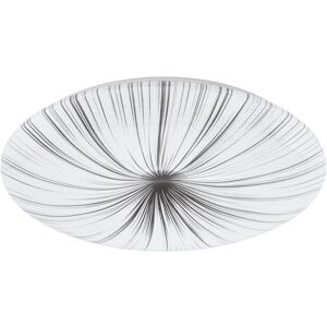Eglo Nieves LED Ceiling Light, Diameter 51 cm, Crystal Effect Ceiling Light Made of Plastic and Metal, Living Room Lamp in White, Silver, Bedroom Lamp, LED Hallway Lamp Ceiling Warm White Eglo Nieves LED Ceiling Light, Diameter 51 cm, Crystal Effect Ceiling Light Made of Plastic and Metal, Living Room Lamp in White, Silver, Bedroom Lamp, LED Hallway Lamp Ceiling Warm White