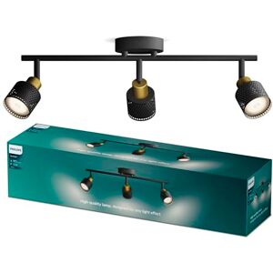 Philips Niall Spot 3-Head,GU10 not Included, Brass, IP20, Black/Gold Philips Niall Spot 3-Head,GU10 not Included, Brass, IP20, Black/Gold