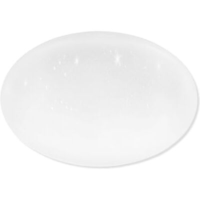 Eglo Giron-TW Ceiling Light, 1-Light Wall Lamp, LED Crystal Effect Fixture Steel & Plastic, White, remote control, Colour Temperature Change, Night Light, Dimmable, Ø40cm Eglo Giron-TW Ceiling Light, 1-Light Wall Lamp, LED Crystal Effect Fixture Steel & Plastic, White, remote control, Colour Temperature Change, Night Light, Dimmable, Ø40cm