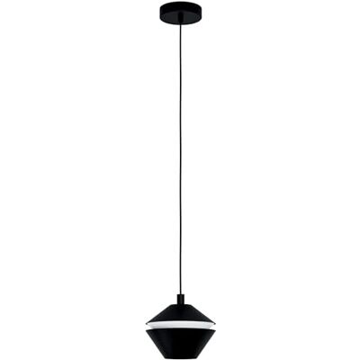Eglo pendant light Perpigo, Single-Light Hanging Lamp Black Steel Pendant Lamp, Dining Table Light, Hanging Living Room Lamp with GU10 Socket, Ø 16.5 cm Eglo pendant light Perpigo, Single-Light Hanging Lamp Black Steel Pendant Lamp, Dining Table Light, Hanging Living Room Lamp with GU10 Socket, Ø 16.5 cm