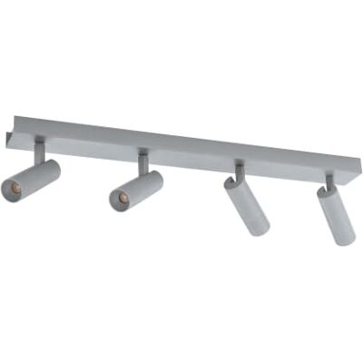 Eglo LED Ceiling Spotlight Doblas with Energy-Saving Technology Ceiling spotlight bar aluminium steel grey aluminium warm white lighting fixture Eglo LED Ceiling Spotlight Doblas with Energy-Saving Technology Ceiling spotlight bar aluminium steel grey aluminium warm white lighting fixture