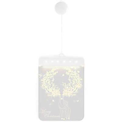 AmeliaHome LED Window Decoration Acrylic Pendant Christmas Lighting Battery Operated Christmas Decoration R AmeliaHome LED Window Decoration Acrylic Pendant Christmas Lighting Battery Operated Christmas Decoration R