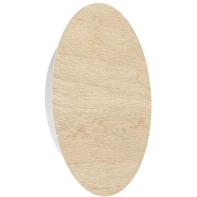 Eglo LED wall Light Fixture Alamilo, indirect Ambient Lighting, Round Living Room and Bedroom lamp, Spotlight Made of Natural Wood and White Metal, Warm White Eglo LED wall Light Fixture Alamilo, indirect Ambient Lighting, Round Living Room and Bedroom lamp, Spotlight Made of Natural Wood and White Metal, Warm White