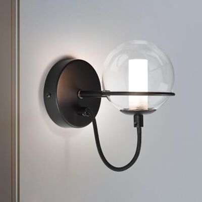Harper Living Wall Light - Black - Art Deco Style Harper Living Wall Light - Black - Art Deco Style