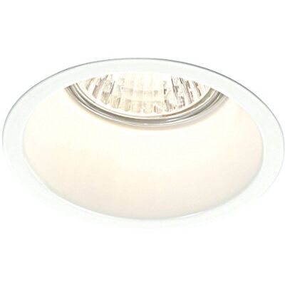 National Lighting Peake Anti Glare Dimmable Low Profile Recessed Downlight GU10 Spotlight in a Gloss White Finish National Lighting Peake Anti Glare Dimmable Low Profile Recessed Downlight GU10 Spotlight in a Gloss White Finish