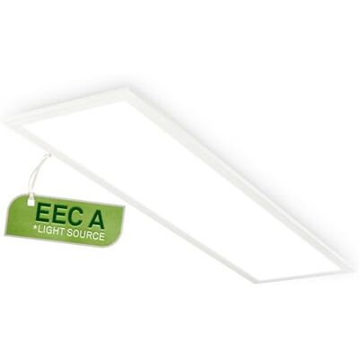 Briloner LED Panel with EEC A Light Source, 13.8 W at 2900lm, Neutral White Light Colour, Slim Design, Kitchen Lights Ceiling, LED Panel, Living Room, Office Lights, 100x25x6 cm, White Briloner LED Panel with EEC A Light Source, 13.8 W at 2900lm, Neutral White Light Colour, Slim Design, Kitchen Lights Ceiling, LED Panel, Living Room, Office Lights, 100x25x6 cm, White