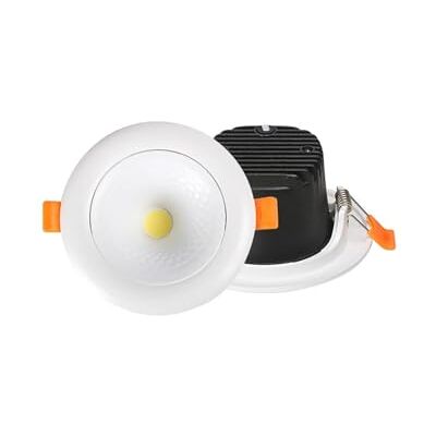 LEDSone 12W Recessed Ceiling Spotlight, 900LM Warm White 2700K Downlight, Ultra Slim Round Aluminium Ceiling Light, Cut Out 75–95mm, AC85–265V Indoor Ceiling Lighting (Single Pack) LEDSone 12W Recessed Ceiling Spotlight, 900LM Warm White 2700K Downlight, Ultra Slim Round Aluminium Ceiling Light, Cut Out 75–95mm, AC85–265V Indoor Ceiling Lighting (Single Pack)