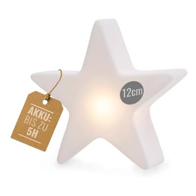 8 seasons Design LED Star Mini Light Shining Star Micro S Decorative Lamp 12 cm Wireless with Battery, USB-C Rechargeable Table Decoration, Advent Lighting, Luminous Winter Decoration, Christmas 8 seasons Design LED Star Mini Light Shining Star Micro S Decorative Lamp 12 cm Wireless with Battery, USB-C Rechargeable Table Decoration, Advent Lighting, Luminous Winter Decoration, Christmas