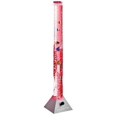 Global Gizmos 45500 Fish Bubble Lamp/Tropical Fish Design / 90cm Tall / 7 Separate Changing Colours Create Unique Sensory Experience/Black Base Colour Global Gizmos 45500 Fish Bubble Lamp/Tropical Fish Design / 90cm Tall / 7 Separate Changing Colours Create Unique Sensory Experience/Black Base Colour