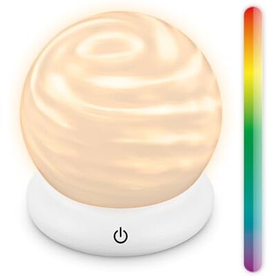 Briloner Rechargeable LED Table Lamp, RGBW Colour Effect, Stepless Touch Dimmer, IP44, USB-C Charging, Replaceable Battery, Night Light, Bedside Lamps, Battery Lamp, 15 x 16.5 cm, White Briloner Rechargeable LED Table Lamp, RGBW Colour Effect, Stepless Touch Dimmer, IP44, USB-C Charging, Replaceable Battery, Night Light, Bedside Lamps, Battery Lamp, 15 x 16.5 cm, White