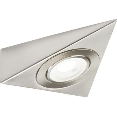 Knightsbridge LED Triangular Under Cabinet Light with Adjustable CCT Brushed Chrome Knightsbridge LED Triangular Under Cabinet Light with Adjustable CCT Brushed Chrome