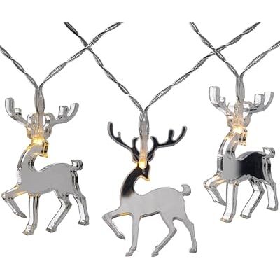 WeRChristmas 20 Reindeer LED Light String, Mirror, 3m WeRChristmas 20 Reindeer LED Light String, Mirror, 3m