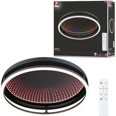Paulmann 71056 LED Ceiling luminaire Spaceglow One RGB 650lm / 0lm 230V 34.5W Black matt Paulmann 71056 LED Ceiling luminaire Spaceglow One RGB 650lm / 0lm 230V 34.5W Black matt