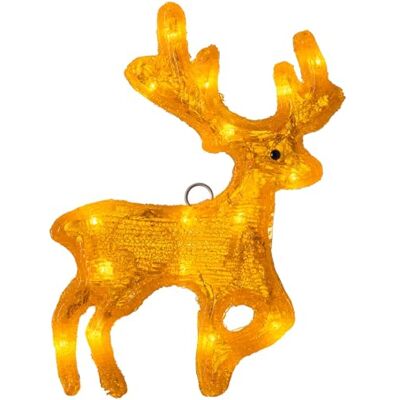 WeRChristmas Hanging Reindeer Christmas Decoration, 16 LED Lights WeRChristmas Hanging Reindeer Christmas Decoration, 16 LED Lights
