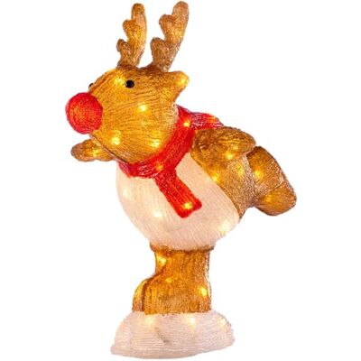 WeRChristmas Skating Reindeer Christmas Decoration, 56 LED Lights WeRChristmas Skating Reindeer Christmas Decoration, 56 LED Lights
