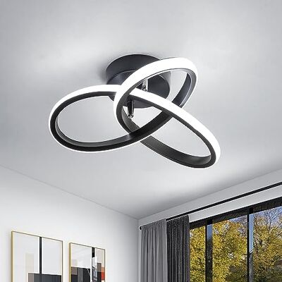 Goeco LED Ceiling Light, 22W Modern LED Ceiling Lamp, Creative Flower Shape Ceiling Light Fixtures for Hallway, Aisle, Entrance, Corridors, Balconies, 6500K Cool White Light Goeco LED Ceiling Light, 22W Modern LED Ceiling Lamp, Creative Flower Shape Ceiling Light Fixtures for Hallway, Aisle, Entrance, Corridors, Balconies, 6500K Cool White Light