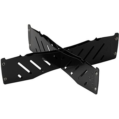 Snow Peak Base Plate Stand, Medium/Large, Black, stand to elevate base plate and firepit for ground protection, for camping and outdoors Snow Peak Base Plate Stand, Medium/Large, Black, stand to elevate base plate and firepit for ground protection, for camping and outdoors