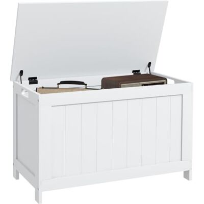 HOMCOM Storage Chest - Safety Hinges - Living Room Bench HOMCOM Storage Chest - Safety Hinges - Living Room Bench