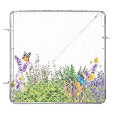 VEVOR Chain Link Fence Gate, 70 x 72 in, Adjustable Chain Link Fence Panel, Fit 3 ft (W) x 4 ft (H) Garden Fence Gate Opening, Rust-Resistant Galvanized Fencing Gate for Farm Posts Not Included VEVOR Chain Link Fence Gate, 70 x 72 in, Adjustable Chain Link Fence Panel, Fit 3 ft (W) x 4 ft (H) Garden Fence Gate Opening, Rust-Resistant Galvanized Fencing Gate for Farm Posts Not Included