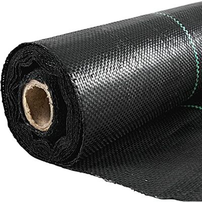 VEVOR Weed Control Fabric 6ft x 300ft Geo Textile Fabric Heavy Duty 2.4oz Woven Ground Cover for Commercial Greenhouse, Yard, Garden Barrier Cloth Blocker Mat, Black, ZZZP6X300YCFCB001 VEVOR Weed Control Fabric 6ft x 300ft Geo Textile Fabric Heavy Duty 2.4oz Woven Ground Cover for Commercial Greenhouse, Yard, Garden Barrier Cloth Blocker Mat, Black, ZZZP6X300YCFCB001