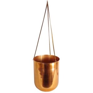 Copper Hanging Plant Pot - Metal, Rustic Charm, 18x22cm Copper Hanging Plant Pot - Metal, Rustic Charm, 18x22cm