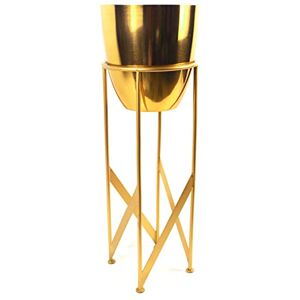 Unbranded 55cm Gold Planter - Planter Unbranded 55cm Gold Planter - Planter