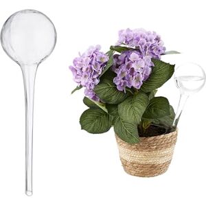 Relaxdays Watering Globes Set of 2, Regulated Plant Irrigation for Office & Holiday, Glass, Ø 9 cm, Transparent Relaxdays Watering Globes Set of 2, Regulated Plant Irrigation for Office & Holiday, Glass, Ø 9 cm, Transparent