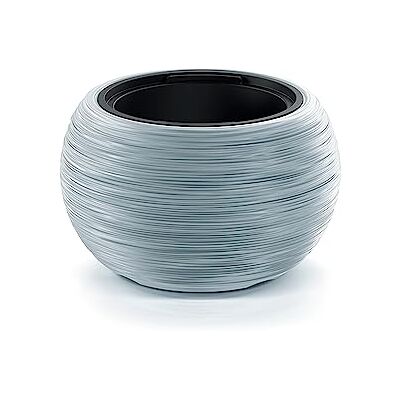 Prosperplast FURU Collection 37.8 x 37.8 x 23 cm Grey Planter with Tank 8 Litre Prosperplast FURU Collection 37.8 x 37.8 x 23 cm Grey Planter with Tank 8 Litre