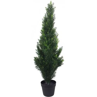 Genuine Leaf Design UK 90cm UV Artificial Cedar Cypress Topiary - Topiary Genuine Leaf Design UK 90cm UV Artificial Cedar Cypress Topiary - Topiary