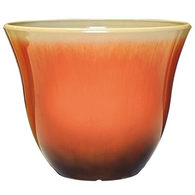 Classic Home & Garden Garden Planter, Resin, Tequila Sunrise, 15 inches Classic Home & Garden Garden Planter, Resin, Tequila Sunrise, 15 inches
