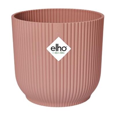 elho Vibes Fold Round Wheels 35 Flower Pot from 100% Recycled Plastic Indoor plant pot Ø 34.9 x H 32.4 cm Delicate Pink elho Vibes Fold Round Wheels 35 Flower Pot from 100% Recycled Plastic Indoor plant pot Ø 34.9 x H 32.4 cm Delicate Pink