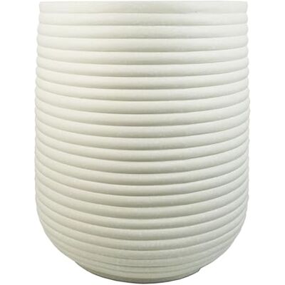 Leaf - Mikos Planter - 46cm - White - Planter Leaf - Mikos Planter - 46cm - White - Planter