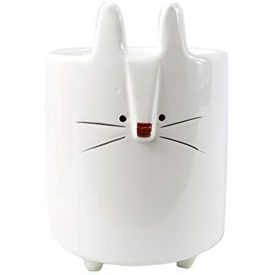 Leaf - Rabbit Planter - White - 15cm - Planter Leaf - Rabbit Planter - White - 15cm - Planter