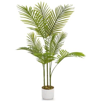 GarveeHome Areca Palm Artificial Plant 105/110 cm Tall Artificial Plant For Indoor Use With White Plant Pot GarveeHome Areca Palm Artificial Plant 105/110 cm Tall Artificial Plant For Indoor Use With White Plant Pot