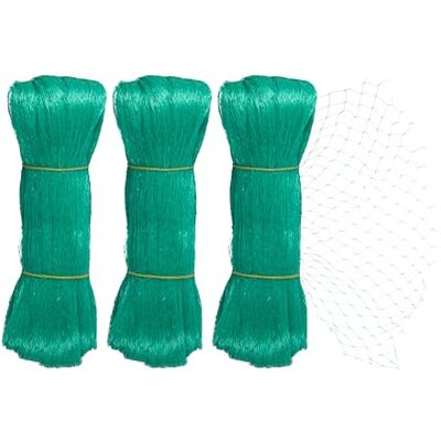 Relaxdays 3X Bird Protection, 10 x 4 m, Fine-Meshed, 20x20 mm, Fruit Tree Net for Preventing Nibbling, Flowerbed, Green Relaxdays 3X Bird Protection, 10 x 4 m, Fine-Meshed, 20x20 mm, Fruit Tree Net for Preventing Nibbling, Flowerbed, Green