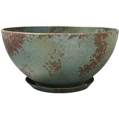 Classic Home & Garden Planter, Resin, Patina Copper, Rosie 10 Classic Home & Garden Planter, Resin, Patina Copper, Rosie 10