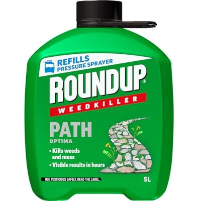 Roundup ® Weedkiller Path Optima Pump ‘n Go 5 litres refill Roundup ® Weedkiller Path Optima Pump ‘n Go 5 litres refill