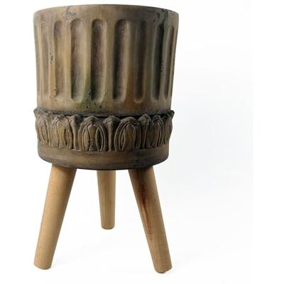 Zandi - Leaf - 40cm x 21.5cm - Dark brown - Planter Zandi - Leaf - 40cm x 21.5cm - Dark brown - Planter