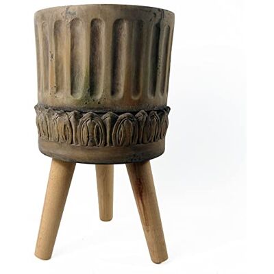 Zandi - Leaf - 40cm x 21.5cm - Dark brown - Planter Zandi - Leaf - 40cm x 21.5cm - Dark brown - Planter