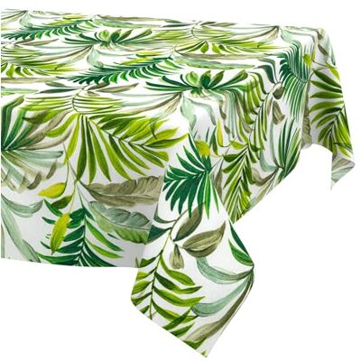 ANRO Washable Tablecloth Palm Trees Rectangular 180 x 140 cm Water-Repellent Indoor Outdoor Lotus Effect Cut Edge ANRO Washable Tablecloth Palm Trees Rectangular 180 x 140 cm Water-Repellent Indoor Outdoor Lotus Effect Cut Edge