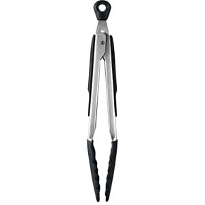OXO Good Grips 22.8 cm Tongs with Silicone Heads, Black OXO Good Grips 22.8 cm Tongs with Silicone Heads, Black