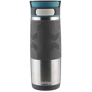 Contigo Transit Autoseal Travel Mug, Stainless Steel Thermal Mug, Vacuum Flask, Leakproof Tumbler, Coffee Mug with BPA Free Easy-Clean Lid, Biscay Bay, 460 ml Contigo Transit Autoseal Travel Mug, Stainless Steel Thermal Mug, Vacuum Flask, Leakproof Tumbler, Coffee Mug with BPA Free Easy-Clean Lid, Biscay Bay, 460 ml